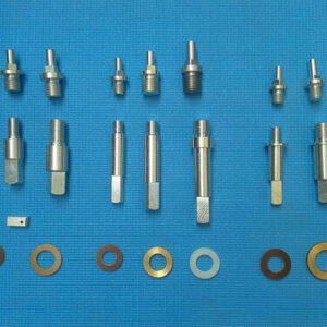 Espigas delanteras y flecha traseras para gusano de molino